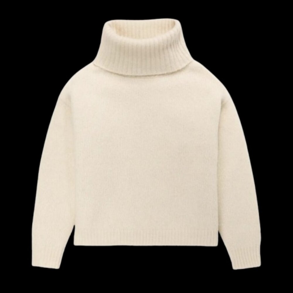 UGG Womens Size Medium Cream Lylah Rollneck Alpaca Wool Blend Knit Sweater
